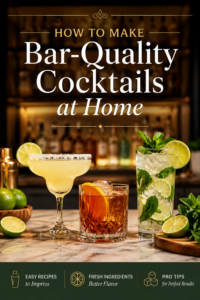 How to Make Bar-Quality Cocktails at Home