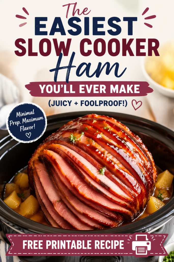 The Easiest Slow Cooker Ham You’ll Ever Make